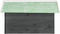 vidaXL - Overkapping - voor - grasmaaier - 72x87x50 - cm - vurenhout - grijs - en - wit