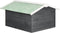 vidaXL - Overkapping - voor - grasmaaier - 72x87x50 - cm - vurenhout - grijs - en - wit