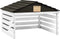 vidaXL - Overkapping - voor - grasmaaier - 78x74x54 - cm - vurenhout - zwart - en - wit