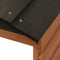 vidaXL - Overkapping - voor - grasmaaier - 78x74x54 - cm - vurenhout - zwart - bruin