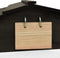 vidaXL - Overkapping - voor - grasmaaier - 78x74x54 - cm - vurenhout - zwart - en - wit