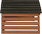 vidaXL - Overkapping - voor - grasmaaier - 78x74x54 - cm - vurenhout - zwart - bruin