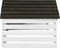 vidaXL - Overkapping - voor - grasmaaier - 78x74x54 - cm - vurenhout - zwart - en - wit