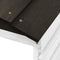 vidaXL - Overkapping - voor - grasmaaier - 78x74x54 - cm - vurenhout - zwart - en - wit