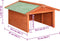 vidaXL - Overkapping - voor - robotgrasmaaier - 72x87x50 - cm - massief - vurenhout