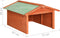 vidaXL - Overkapping - voor - robotgrasmaaier - 72x87x50 - cm - massief - vurenhout