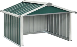 vidaXL - Overkapping - voor - robotmaaier - 92x97x63 - cm - staal - groen