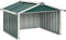 vidaXL - Overkapping - voor - robotmaaier - 92x97x63 - cm - staal - groen