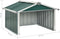 vidaXL - Overkapping - voor - robotmaaier - 92x97x63 - cm - staal - groen