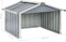 vidaXL - Overkapping - voor - robotmaaier - 92x97x63 - cm - staal - grijs