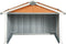 vidaXL - Overkapping - voor - robotmaaier - 92x97x63 - cm - staal - bruin