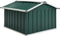 vidaXL - Overkapping - voor - robotmaaier - 92x97x63 - cm - staal - groen