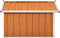 vidaXL - Overkapping - voor - robotmaaier - 92x97x63 - cm - staal - bruin