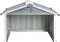 vidaXL - Overkapping - voor - robotmaaier - 92x97x63 - cm - staal - grijs