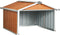 vidaXL - Overkapping - voor - robotmaaier - 92x97x63 - cm - staal - bruin