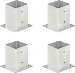 vidaXL - Paalankers - 4 - st - 101 - mm - gegalvaniseerd - metaal