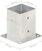 vidaXL - Paalankers - 4 - st - 101 - mm - gegalvaniseerd - metaal