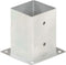 vidaXL - Paalankers - 4 - st - 101 - mm - gegalvaniseerd - metaal