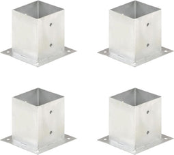 vidaXL - Paalankers - 4 - st - 121 - mm - gegalvaniseerd - metaal
