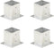 vidaXL - Paalankers - 4 - st - 121 - mm - gegalvaniseerd - metaal