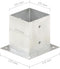 vidaXL - Paalankers - 4 - st - 121 - mm - gegalvaniseerd - metaal