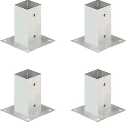 vidaXL - Paalankers - 4 - st - 71 - mm - gegalvaniseerd - metaal