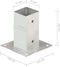 vidaXL - Paalankers - 4 - st - 71 - mm - gegalvaniseerd - metaal