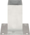 vidaXL - Paalankers - 4 - st - 71 - mm - gegalvaniseerd - metaal