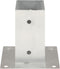 vidaXL - Paalankers - 4 - st - 71 - mm - gegalvaniseerd - metaal