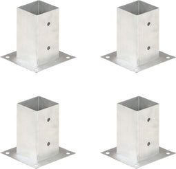 vidaXL - Paalankers - 4 - st - 81 - mm - gegalvaniseerd - metaal