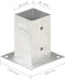 vidaXL - Paalankers - 4 - st - 81 - mm - gegalvaniseerd - metaal