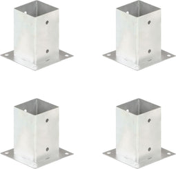 vidaXL - Paalankers - 4 - st - 91 - mm - gegalvaniseerd - metaal
