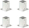 vidaXL - Paalankers - 4 - st - 91 - mm - gegalvaniseerd - metaal