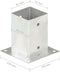 vidaXL - Paalankers - 4 - st - 91 - mm - gegalvaniseerd - metaal