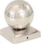 vidaXL - Paalkappen - 6 - st - bol - 91x91 - mm - roestvrij - staal