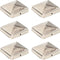 vidaXL - Paalkappen - 6 - st - piramide - 71x71 - mm - roestvrij - staal