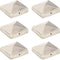 vidaXL - Paalkappen - 6 - st - piramide - 81x81 - mm - roestvrij - staal