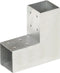 vidaXL - Paalverbinding - L-vorm - 71x71 - mm - gegalvaniseerd - metaal