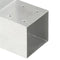 vidaXL - Paalverbinding - L-vorm - 71x71 - mm - gegalvaniseerd - metaal