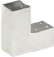 vidaXL - Paalverbinding - L-vorm - 71x71 - mm - gegalvaniseerd - metaal