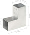 vidaXL - Paalverbinding - L-vorm - 81x81 - mm - gegalvaniseerd - metaal