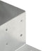 vidaXL - Paalverbinding - L-vorm - 81x81 - mm - gegalvaniseerd - metaal