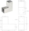 vidaXL - Paalverbinding - L-vorm - 81x81 - mm - gegalvaniseerd - metaal