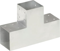 vidaXL - Paalverbinding - T-vorm - 101x101 - mm - gegalvaniseerd - metaal