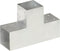 vidaXL - Paalverbinding - T-vorm - 101x101 - mm - gegalvaniseerd - metaal