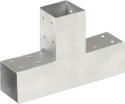 vidaXL - Paalverbinding - T-vorm - 71x71 - mm - gegalvaniseerd - metaal