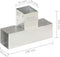 vidaXL - Paalverbinding - T-vorm - 91x91 - mm - gegalvaniseerd - metaal