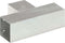 vidaXL - Paalverbinding - T-vorm - 91x91 - mm - gegalvaniseerd - metaal