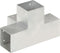 vidaXL - Paalverbinding - X-vorm - 101x101 - mm - gegalvaniseerd - metaal