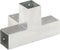 vidaXL - Paalverbinding - X-vorm - 71x71 - mm - gegalvaniseerd - metaal